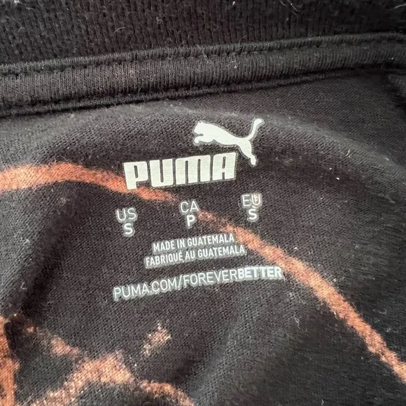 ✨Upcycled | Puma | Cropped T Shirt | Small | Black - Picture 10 of 12